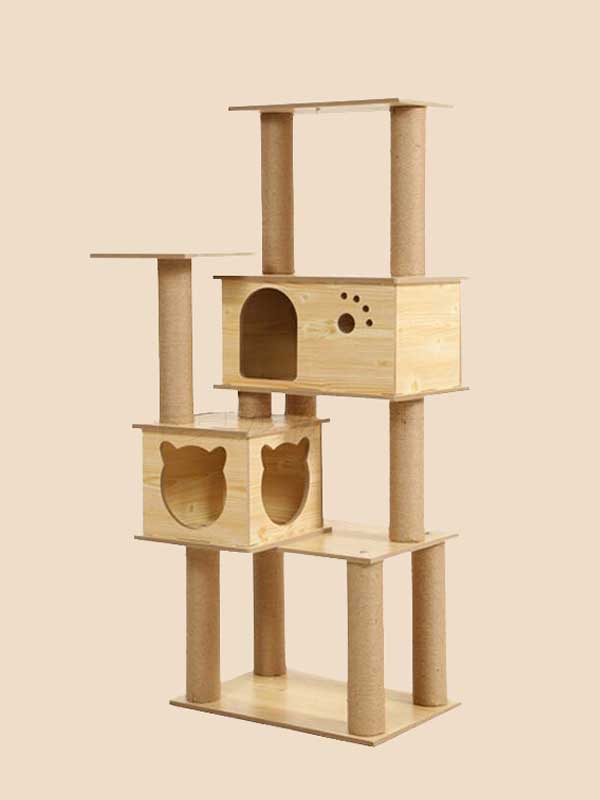 Novo produto por atacado de madeira maciça para gatos, árvore de estimação, estrutura de escalada para gatos 06-1153 gmtpet.shop