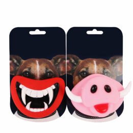 Squeak Chewing Funny Teeth Pig Nose Joke Prank Custom Vinyl Toy Pet Teething Toys For Halloween Toy gmtpet.shop