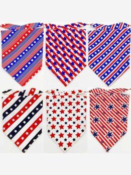 American Independence Day pet drool towel cat dog scarf triangle scarf