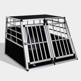 Aluminum Large Double Door Dog cage 65a 06-0773 gmtpet.shop