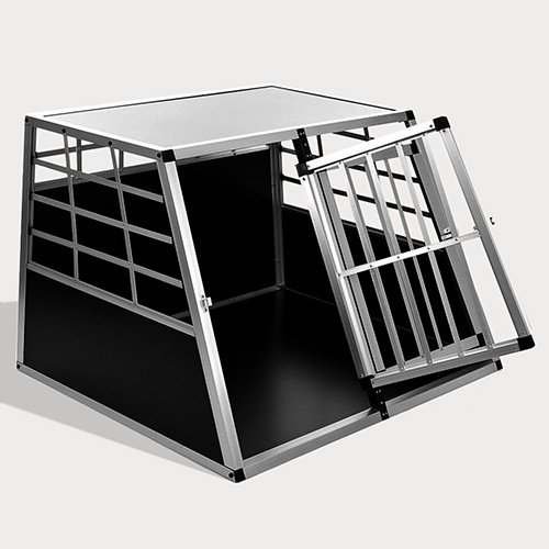 Large Double Door Dog cage With Separate board 65a 06-0774 Aluminum Dog cage: Pet Products, Dog Goods Large Double Door Dog cage With Separate board 65a