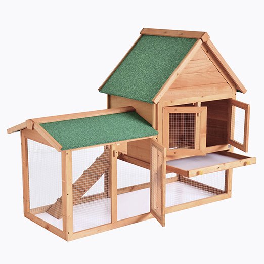 Big Wooden Rabbit House Hutch Cage Sale For Pets 06-0034 Chicken Cage: Wooden Hen Coop Egg House 06-0034