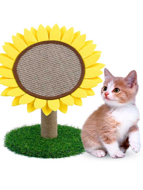OEM Sunflower Cat Scratching Post Tree Cat Tree Wholesale 06-1266 Cat Trees: Tower & Pet Furniture Products Big Cat Tree