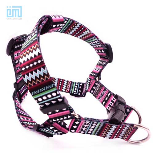 Wholesale cute military printing fabric tactical pet dog harness 06-1476-(C)