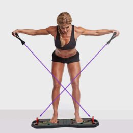 Fitness Equipment Multifunction Chest Muscle Training Bracket Foldable Push Up Board Set With Pull Rope gmtpet.shop