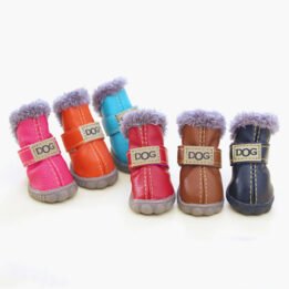 Pet Plus Velvet Puppy Shoes Warm Foot Covers Ugg Bootss gmtpet.shop