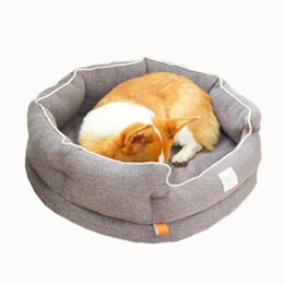 Winter Warm Washable Circular Dog Bed Sponge Comfy Sleeping Pet Bed gmtpet.shop