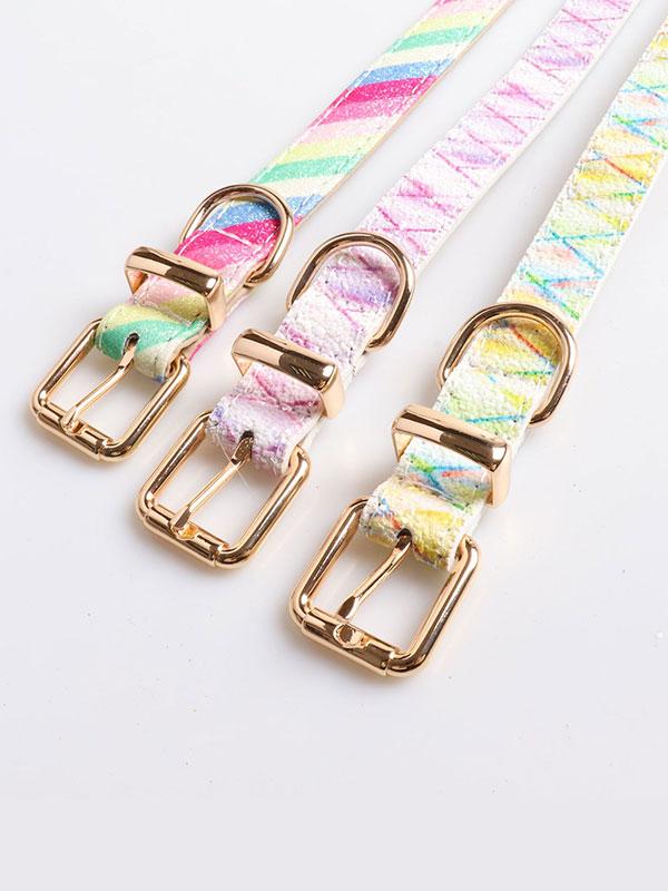 New Design Luxury Dog Collar Fashion Acrylic Dog Collar With Metal Buckle Dog Collar 06-0543 gmtpet.shop
