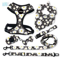 Pet harness factory new dog leash vest-style printed dog harness set small and medium-sized dog leash 109-0053 gmtpet.shop