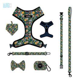 Pet harness factory new dog leash vest-style printed dog harness set small and medium-sized dog leash 109-0030 gmtpet.shop