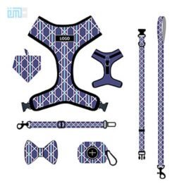 Pet harness factory new dog leash vest-style printed dog harness set small and medium-sized dog leash 109-0032 gmtpet.shop