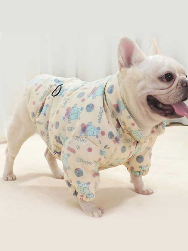 GMTPET French fighting thick winter clothes thickened quilted pug dog clothes bulldog fat dog clothes filled cotton pet coat 107-222007