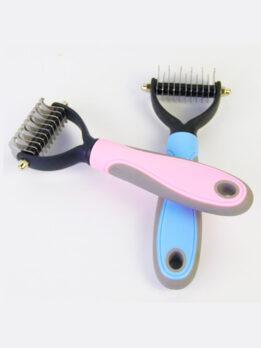 Wholesale OEM & ODM Pet Comb Stainless Steel Double-sided open knot dog comb 124-235001 gmtpet.shop