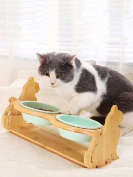 Tigela de cerâmica para gato tigela para comida de gato tigela para beber cachorro 123-12017 gmtpet.shop
