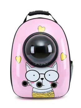 Pink Meow Miss Upgraded Side-Opening Pet Cat Backpack 103-45028 gmtpet.shop