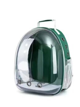 Transparent green pet cat backpack with side opening 103-45057 gmtpet.shop