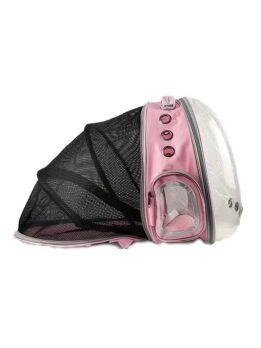Pink Transparent Pet Bag Space Capsule Pet Backpack 103-45065 gmtpet.shop