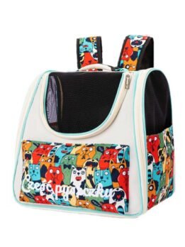 Canvas backpack Cat Bag Shoulder cat pet bag 103-45098 gmtpet.shop